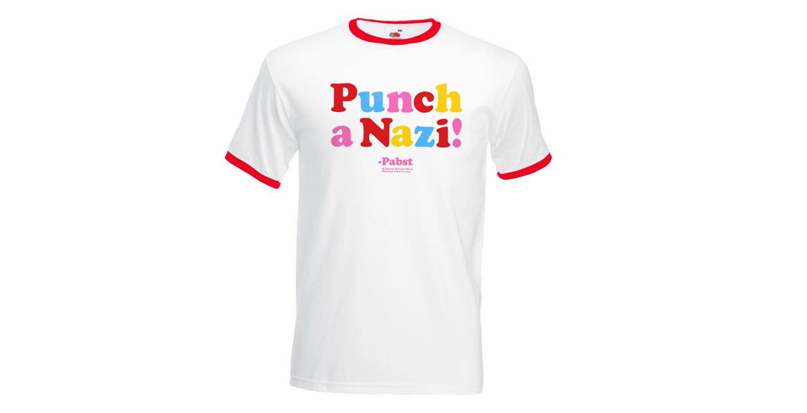  Punch a Nazi: T-Shirt,  